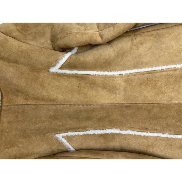 VTG 70s SCULLY California Shearling Suede Leather Marlboro Coat - Picture 6 of 7